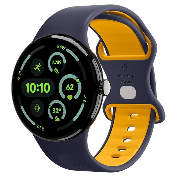 Spigen Google Pixel Watch 3/4 45mm Armbånd Nano Pop Blueberry Navy