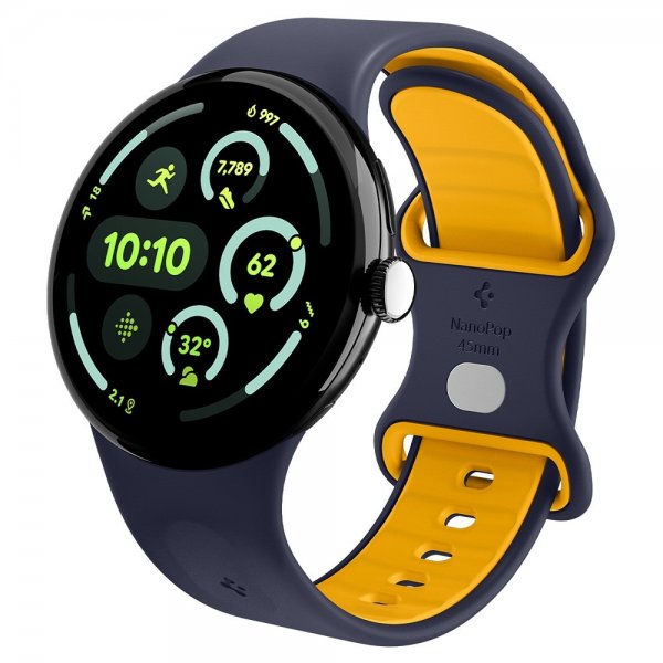 Spigen Google Pixel Watch 3/4 45mm Armbånd Nano Pop Blueberry Navy