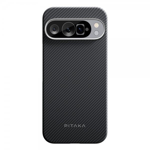Pitaka Google Pixel 9/Pixel 9 Pro Deksel Ultra-Slim Case MagSafe Black/Grey Twill
