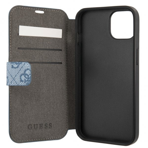 Guess iPhone 13 Mini Etui Printed Stripe Blå
