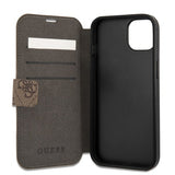 Guess iPhone 13 Mini Etui Printed Stripe Brun