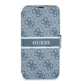 Guess iPhone 13 Pro Max Etui Printed Stripe Blå