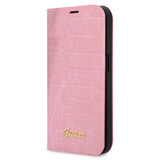 Guess iPhone 14 Pro Etui Croco Rosa