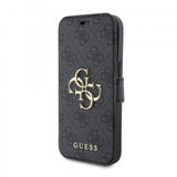 Guess iPhone 15 Plus Etui 4G Logo Grå