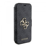 Guess iPhone 15 Plus Etui 4G Logo Grå