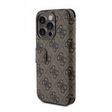 Guess iPhone 15 Pro Max Etui 4G Logo Brun
