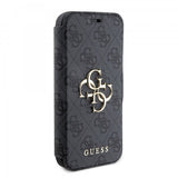 Guess iPhone 15 Pro Max Etui 4G Logo Grå