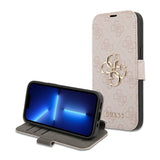 Guess iPhone 15 Pro Max Etui 4G Logo Rosa