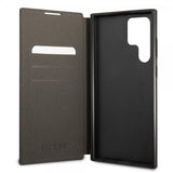 Guess Samsung Galaxy S22 Ultra Etui 4G Logo Grå