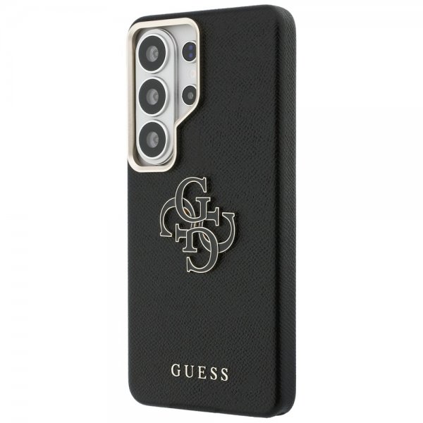 Guess Samsung Galaxy S26 Ultra Deksel 4G Logo Grained Svart