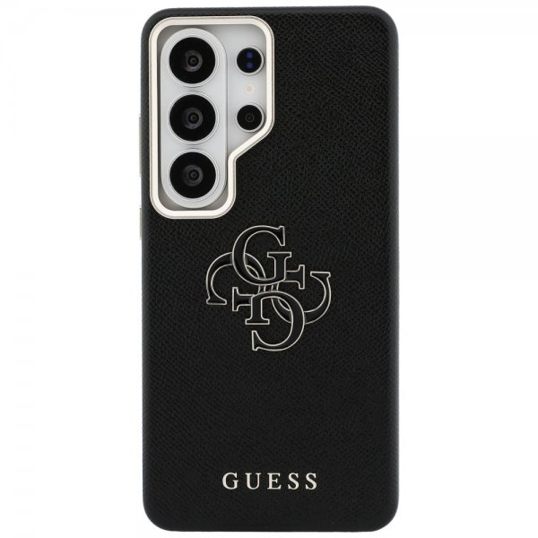 Guess Samsung Galaxy S26 Ultra Deksel 4G Logo Grained Svart