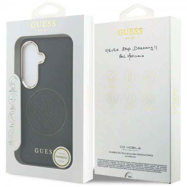 Guess Samsung Galaxy S26 Deksel Perforated Logo MagSafe Svart