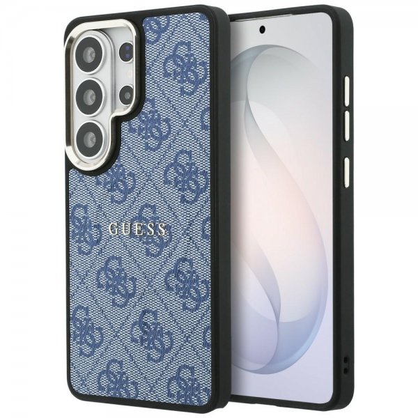Guess Samsung Galaxy S26 Ultra Deksel 4G Embossed MagSafe Blå