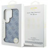 Guess Samsung Galaxy S26 Ultra Deksel 4G Embossed MagSafe Blå