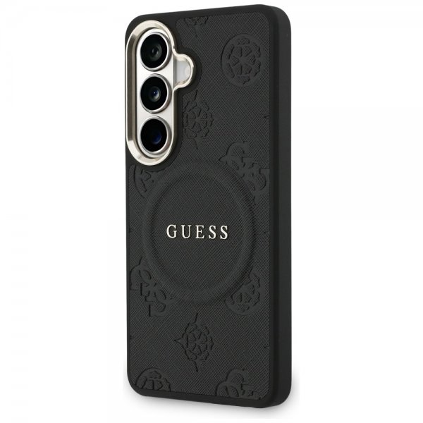 Guess Samsung Galaxy S26 Deksel Saffiano Peony MagSafe Svart