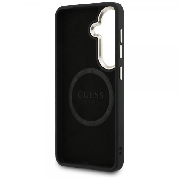 Guess Samsung Galaxy S26 Deksel Saffiano Peony MagSafe Svart