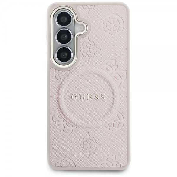 Guess Samsung Galaxy S26 Deksel Saffiano Peony MagSafe Rosa