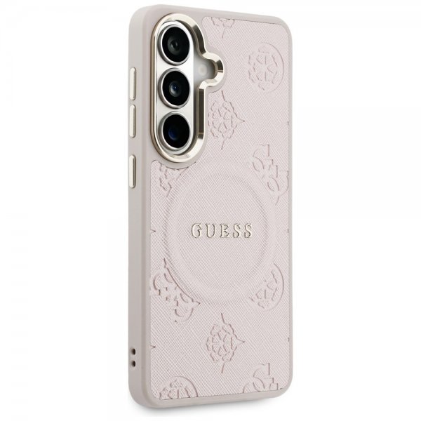 Guess Samsung Galaxy S26 Plus Deksel Saffiano Peony MagSafe Rosa