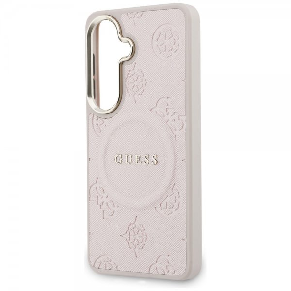 Guess Samsung Galaxy S26 Plus Deksel Saffiano Peony MagSafe Rosa