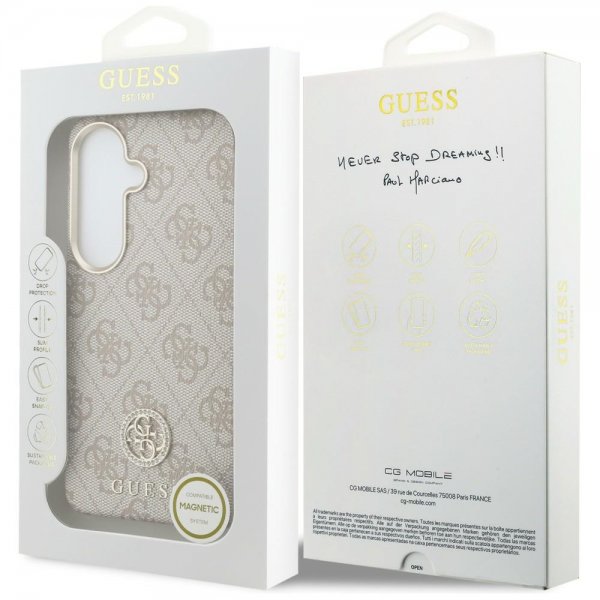 Guess Samsung Galaxy S26 Plus Deksel 4G Round MagSafe Rosa