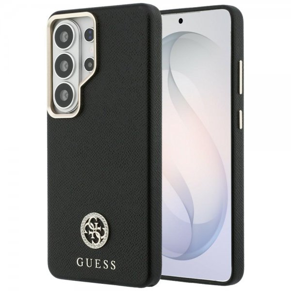 Guess Samsung Galaxy S26 Ultra Deksel Rhinestone Logo MagSafe Svart
