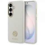 Guess Samsung Galaxy S26 Deksel Rhinestone Logo MagSafe Beige