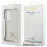 Guess Samsung Galaxy S26 Deksel Rhinestone Logo MagSafe Beige