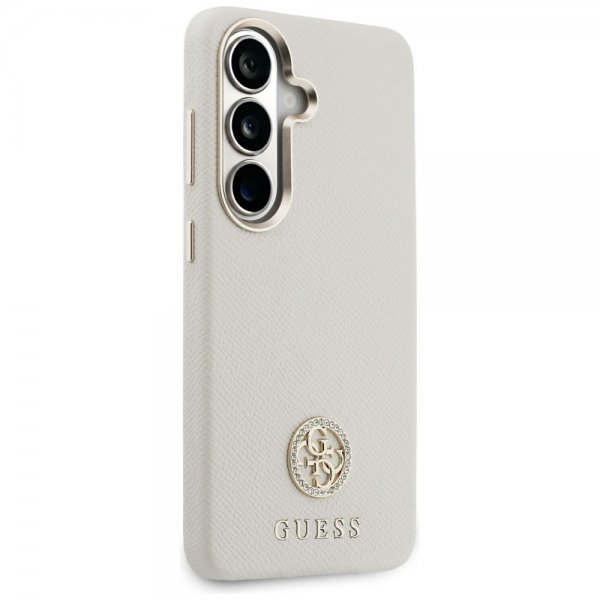 Guess Samsung Galaxy S26 Plus Deksel Rhinestone Logo MagSafe Beige