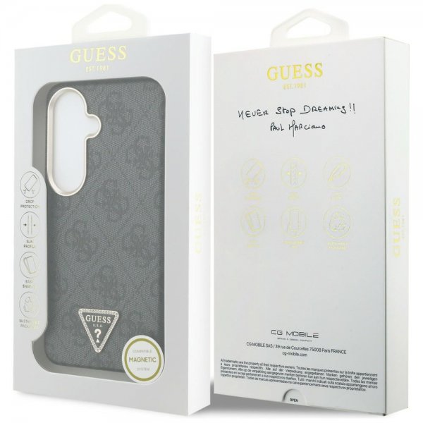Guess Samsung Galaxy S26 Plus Deksel 4G Triangle MagSafe Svart