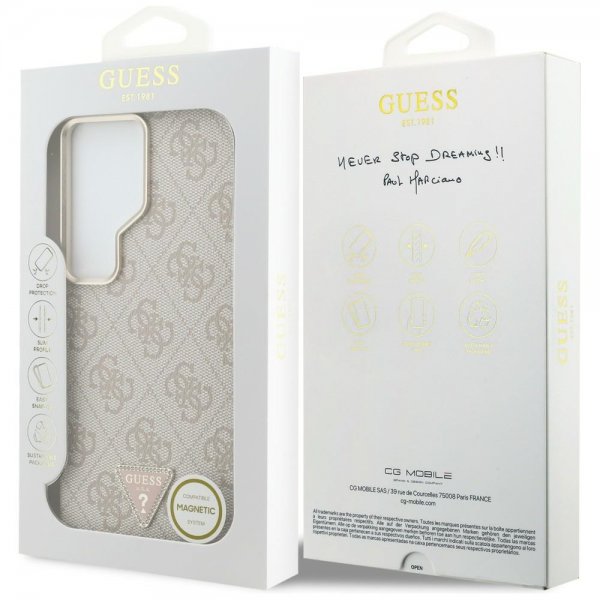 Guess Samsung Galaxy S26 Ultra Deksel 4G Triangle MagSafe Rosa