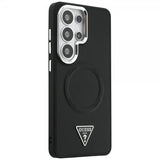 Guess Samsung Galaxy S26 Ultra Deksel Triangle Logo Embossed MagSafe Svart