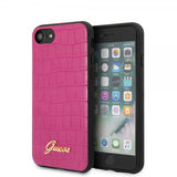 Guess iPhone 7/8/SE Deksel Croco Magenta
