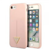 Guess iPhone 7/8/SE Deksel Metal Triangle Rosa
