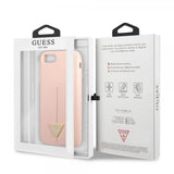 Guess iPhone 7/8/SE Deksel Metal Triangle Rosa