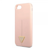 Guess iPhone 7/8/SE Deksel Metal Triangle Rosa