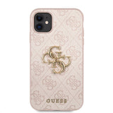 Guess iPhone 11 Deksel Metal Logo Rosa