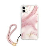 Guess iPhone 11 Deksel Marble Rosa