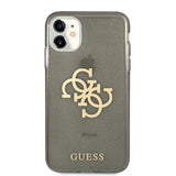 Guess iPhone 11 Deksel Full Glitter Svart