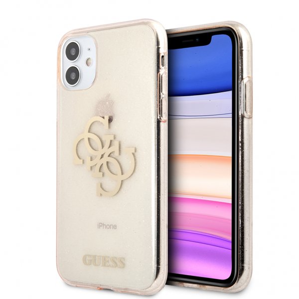 Guess iPhone 11 Deksel Full Glitter Gull