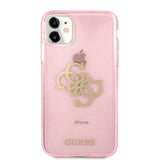 Guess iPhone 11 Deksel Full Glitter Rosa