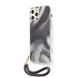 Guess iPhone 12 Pro Max Deksel Marble Grå