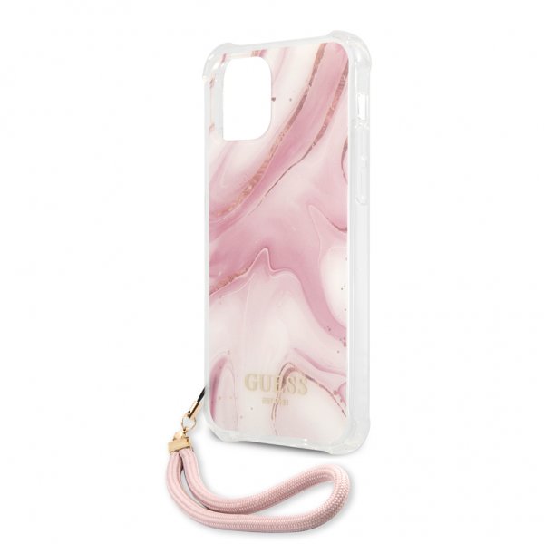 Guess iPhone 12 Pro Max Deksel Marble Rosa