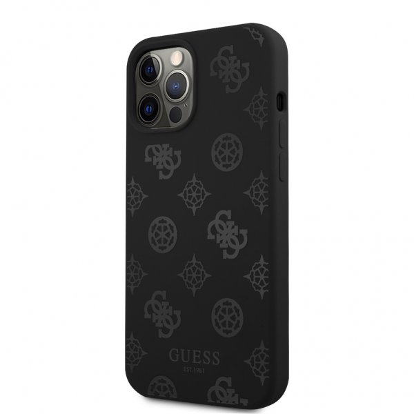 Guess iPhone 12/iPhone 12 Pro Deksel Peony Svart