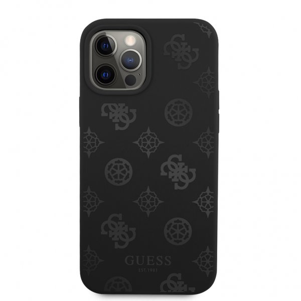 Guess iPhone 12/iPhone 12 Pro Deksel Peony Svart