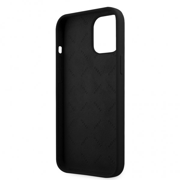 Guess iPhone 12 Pro Max Deksel Peony Svart