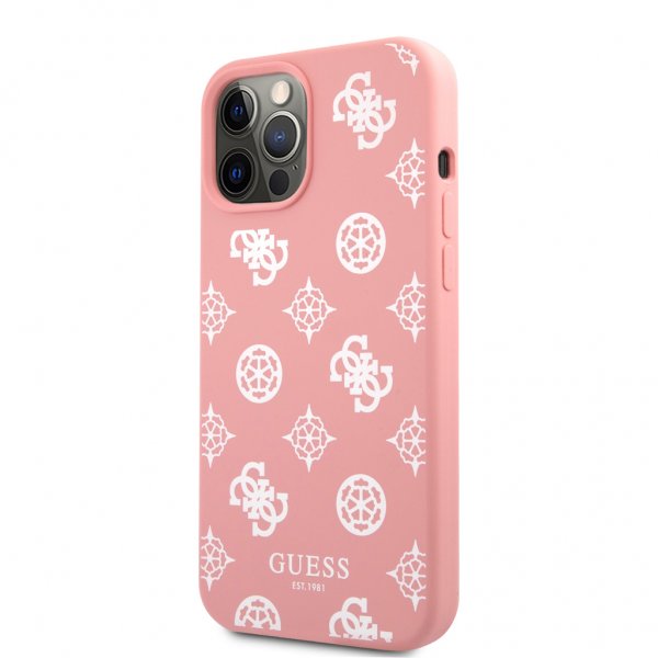 Guess iPhone 12/iPhone 12 Pro Deksel Peony Rosa