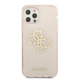 Guess iPhone 12 Pro Max Deksel Full Glitter Gull