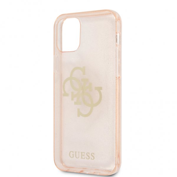 Guess iPhone 12 Pro Max Deksel Full Glitter Gull