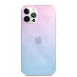Guess iPhone 12 Pro Max Deksel 3D Raised Blå