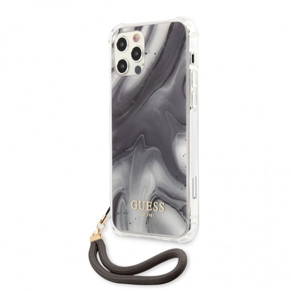 Guess iPhone 12/iPhone 12 Pro Deksel Marble Grå